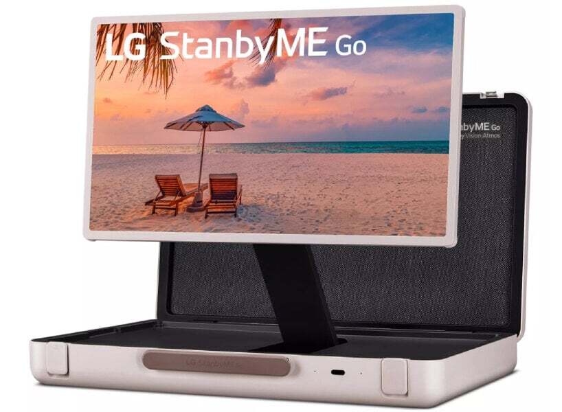 ال جی استندبای می گو که در یک چمدان قرار دارد!/ ویدئو و تصاویر 18 تلویزیون چرخان ال جی که در یک چمدان قرار قرار دارد