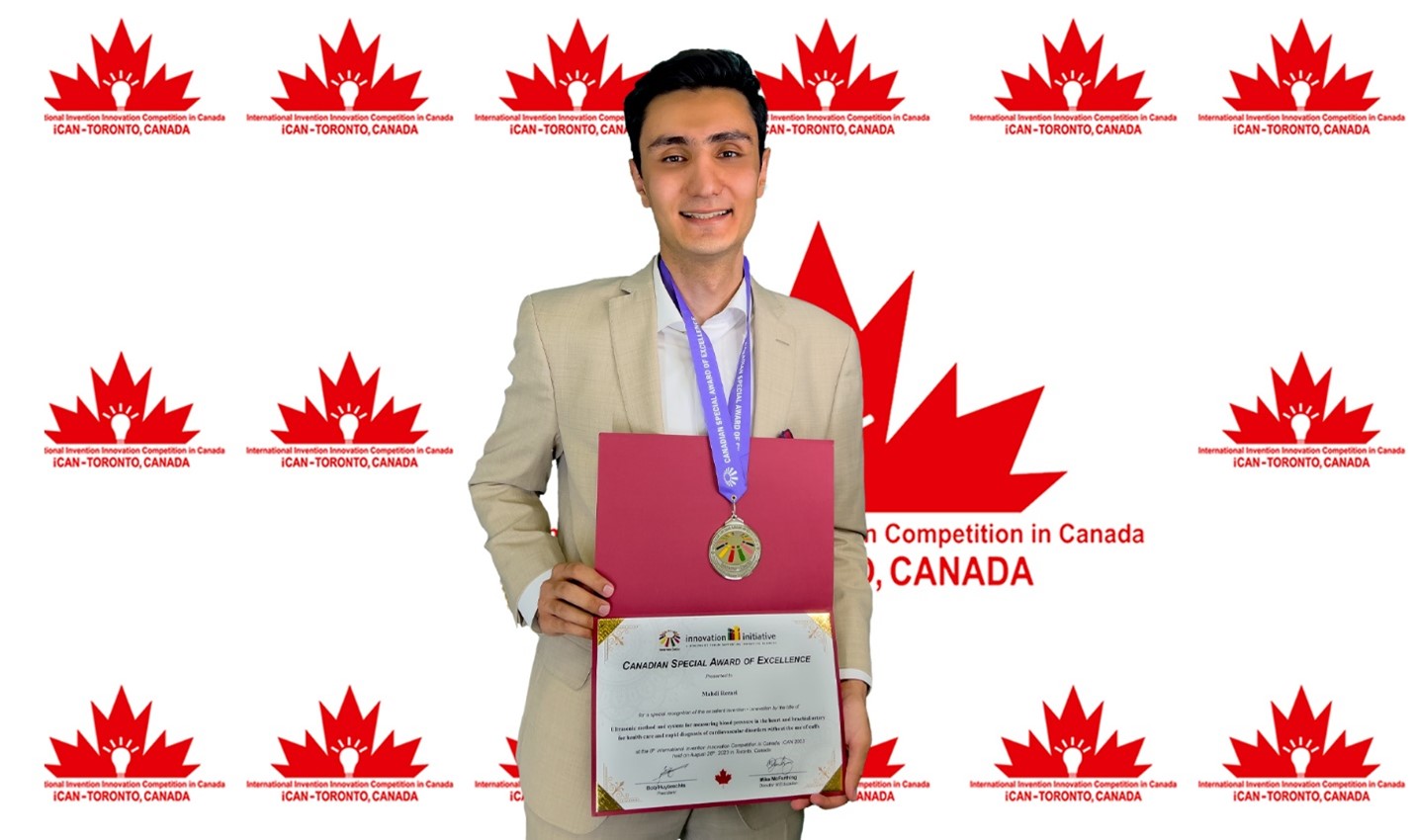 کسب مدال طلا و جایزه ویژه هیئت داوران و جایزه ویژه هشتمین دوره مسابقات بین المللی اختراعات کانادا توسط دکتر مهدی رضایی 4 Picture3