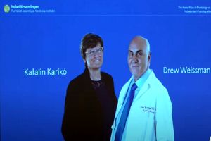 نوبل پزشکی ۲۰۲۳ به محققان حوزه واکسن کرونا تعلق گرفت 4 نوبل پزشکی ۲۰۲۳ به محققان حوزه واکسن کرونا تعلق گرفت