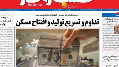 شماره ۲۹۱۸ روزنامه کسب و کار