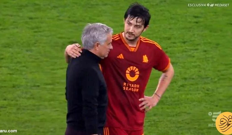 برخورد گرم ژوزه مورینیو با سردار آزمون 1 (عکس) برخورد گرم ژوزه مورینیو با سردار آزمون