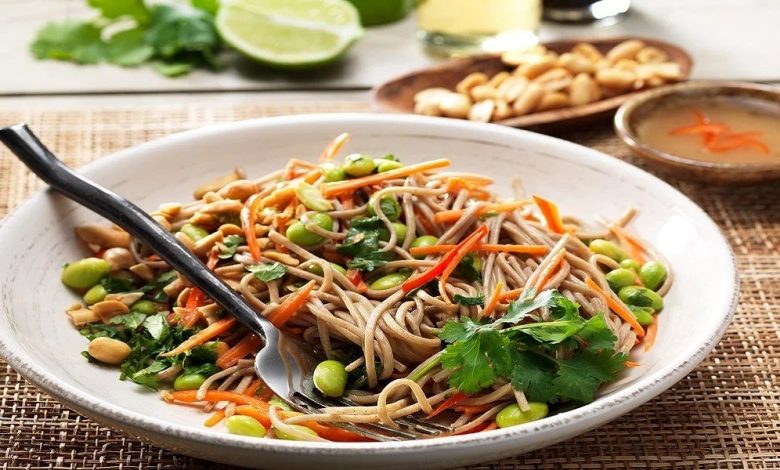 سالاد نودل با سس مخصوص 1 سالاد نودل