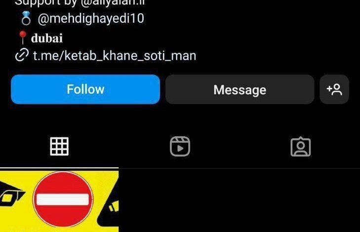 پیج ایسنتاگرام همسر جنجالی مهدی قائدی بسته شد_بام وطن 1 ستاره معصومی