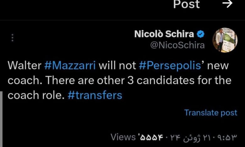 وجود ماتزاری در پرسپولیس منتفی شد_بام وطن 1 2046060