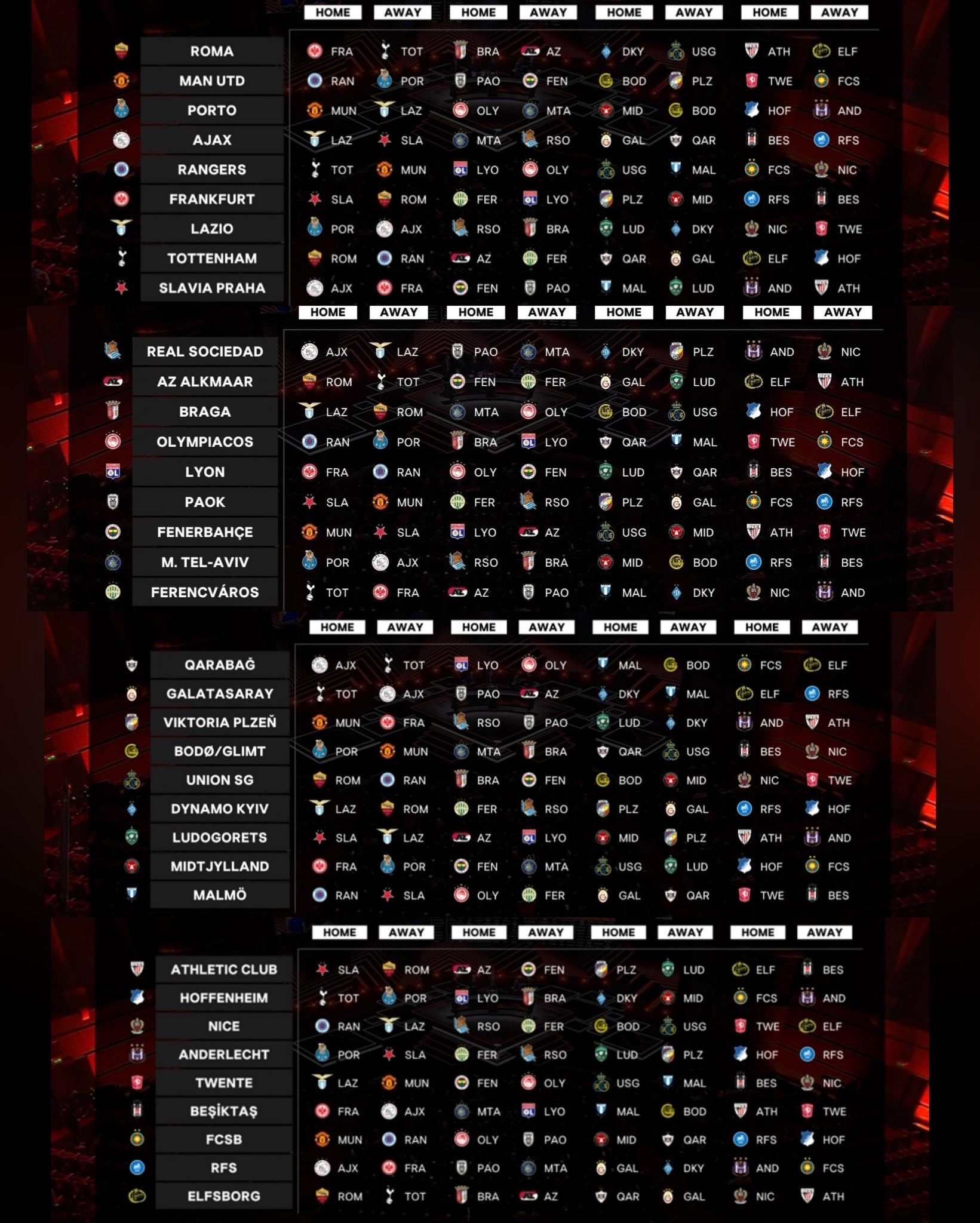 قرعه کشی لیگ اروپا 24/25 ؛ مورینیو به تن هاخ رسید_بام وطن 4 عکس| قرعهکشی لیگ اروپا 24/25 / مورینیو به تن هاخ رسید