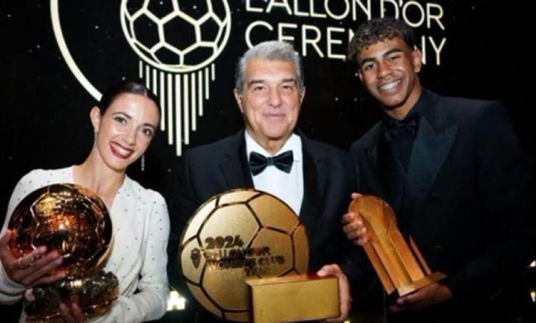 یامال خرافاتی! ستاره نوجوان بارسلونا از لمس توپ طلای بونماتی ترسید