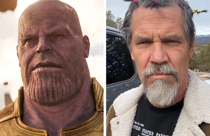 ۱۳ شخصیت معروف مارول در حقیقت چه شکلی می باشند؟_بام وطن 25 تانوس – جاش برولین